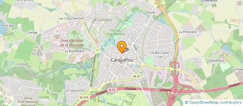 localisation de l'entreprise A.C.A.A.S.  CARQUEFOU