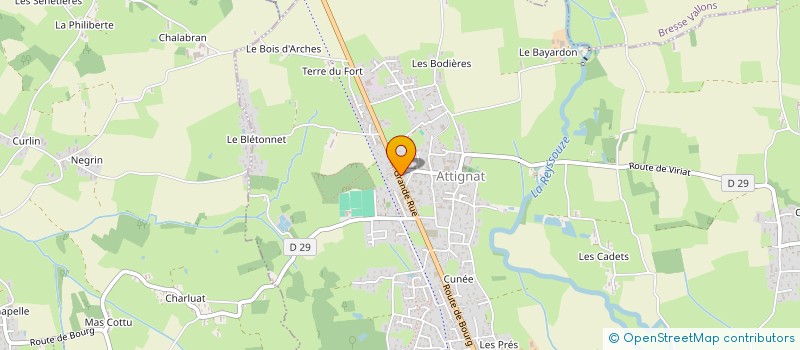 localisation de l'entreprise A.C.A. - ARTISANS ET COMMERCANTS D'ATTIGNAT  ATTIGNAT