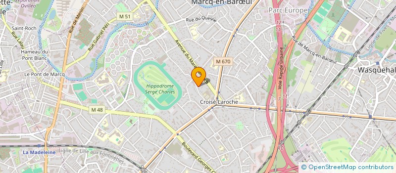 localisation de l'entreprise A C A  CONSEILS à MARCQ-EN-BARŒUL