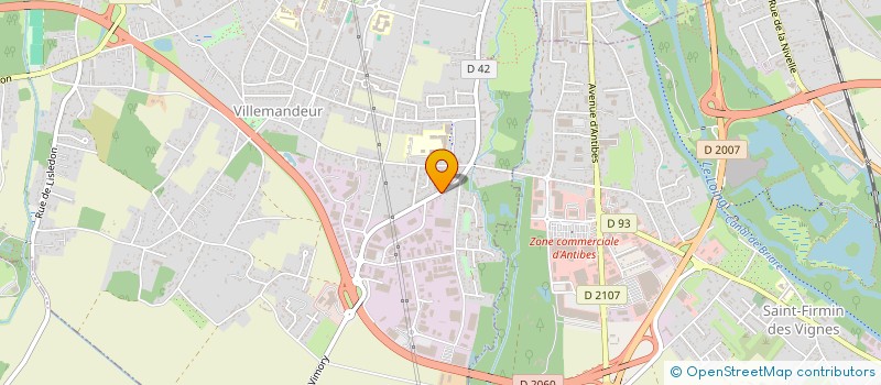 localisation de l'entreprise A.C.A. EXPERTISE COMPTABLE à VILLEMANDEUR