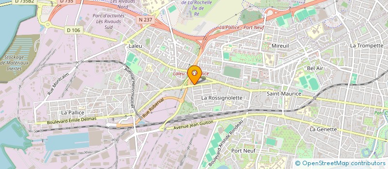 localisation de l'entreprise A.C.A IMMOBILIER  LA ROCHELLE