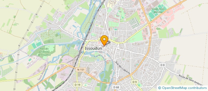 localisation de l'entreprise A.C.A.O. à ISSOUDUN