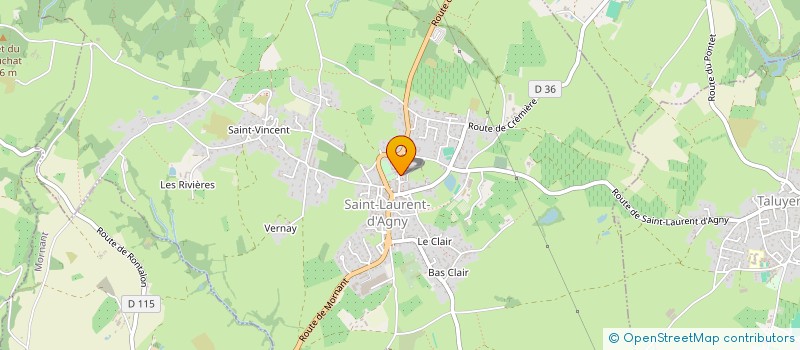 localisation de l'entreprise A C A P A J  SAINT-LAURENT-D'AGNY