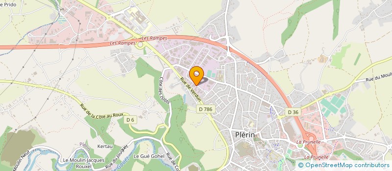localisation de l'entreprise A.C. AUTOMOBILES à PLERIN