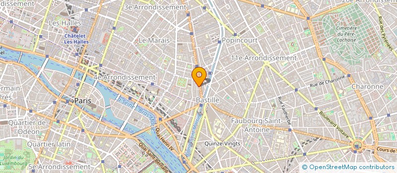 localisation de l'entreprise A.C.B.  PARIS