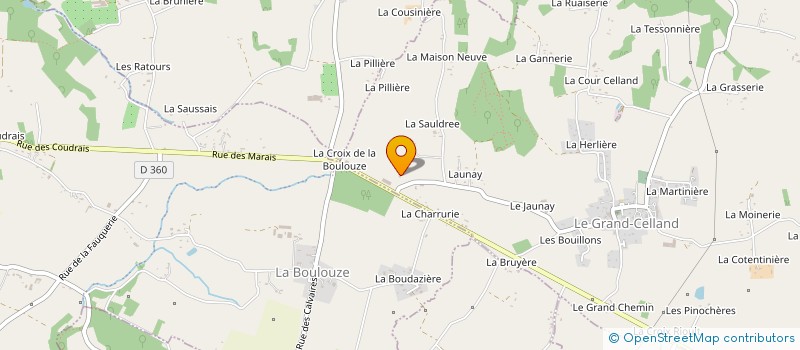 localisation de l'entreprise A.C.B.  LE GRAND-CELLAND