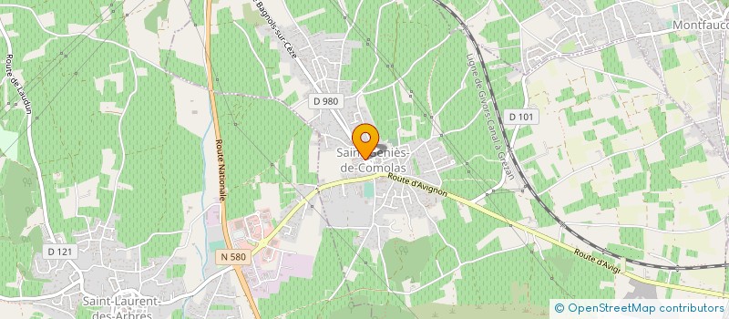 localisation de l'entreprise A.C.B.D. à SAINT-GENIES-DE-COMOLAS