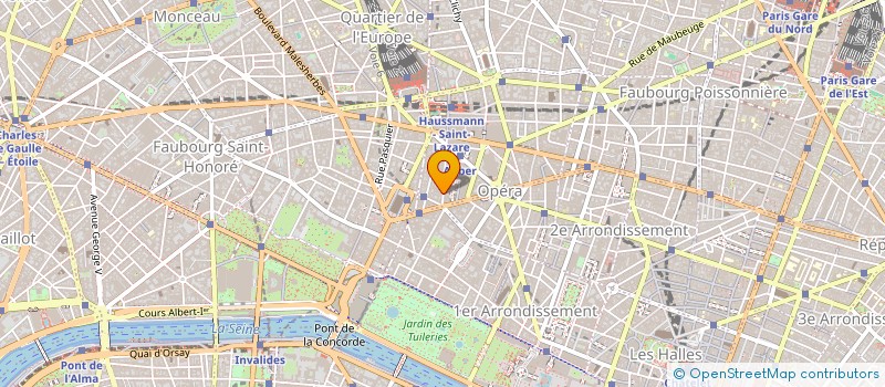 localisation de l'entreprise A. C. B. G.  PARIS