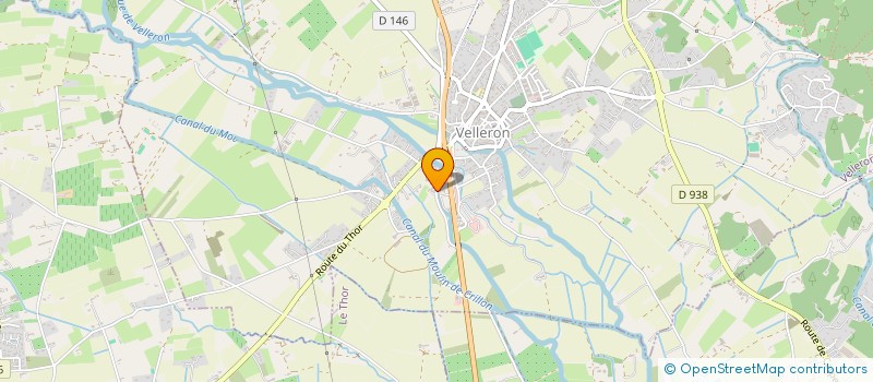 localisation de l'entreprise A.C.B. NUTRITION  VELLERON