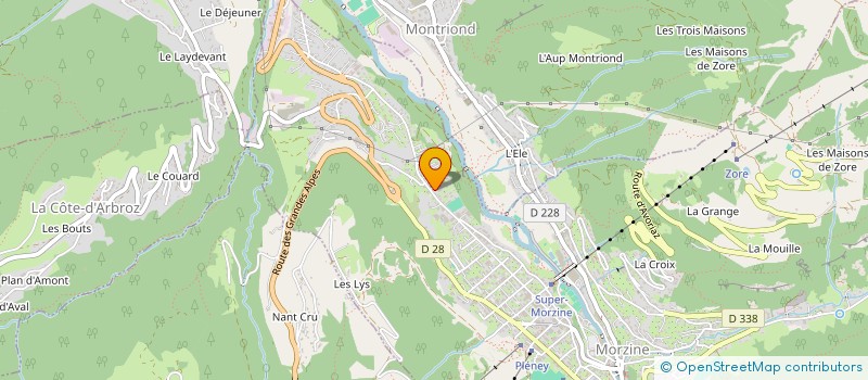 localisation de l'entreprise A.C.B.S. ANDI CUBLEY BUILDING SERVICES  MORZINE