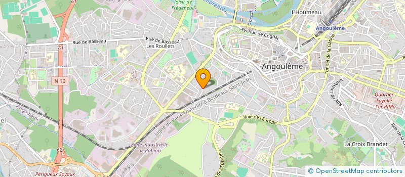 localisation de l'entreprise A.C BRUNO FRANCOIS à ANGOULEME