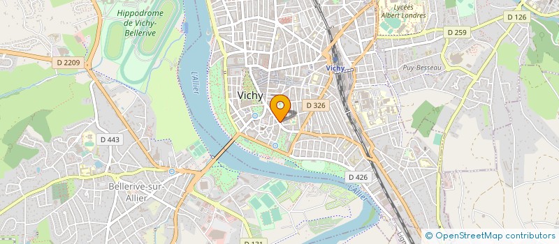 localisation de l'entreprise A.C. BUFFET à VICHY