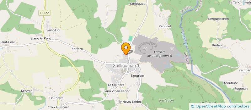 localisation de l'entreprise A C C A  GUILLIGOMARCH