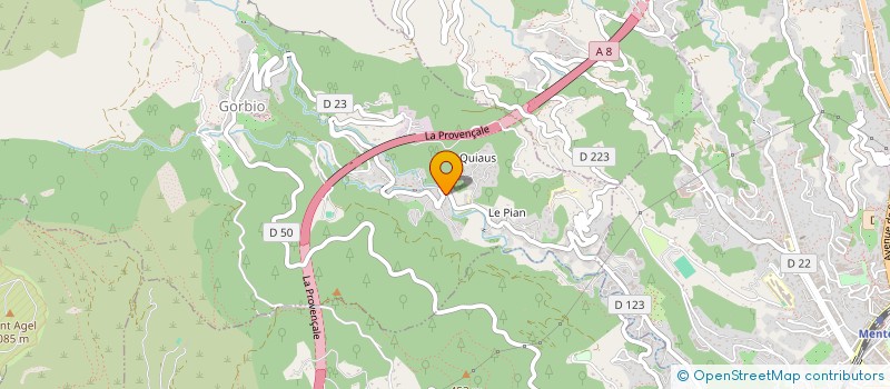 localisation de l'entreprise A.C.C.A.  GORBIO