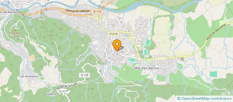 localisation de l'entreprise A C C A DE SAINT MARSAL à CERET