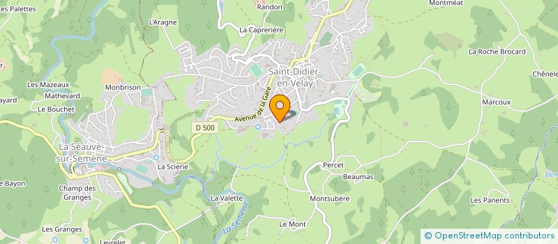 localisation de l'entreprise A C C A DE ST VICTOR MALESCOUR  SAINT-VICTOR-MALESCOURS