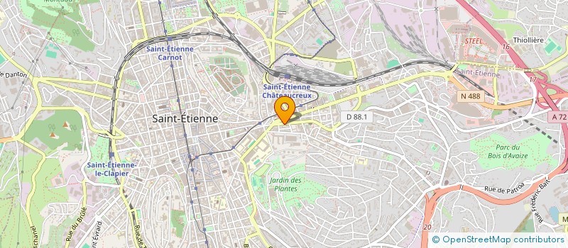 localisation de l'entreprise A.C.C BATIMENT à SAINT-ETIENNE