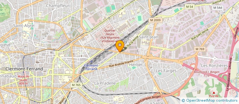 localisation de l'entreprise A.C.C. INGENIERIE ET MAINTENANCE  CLERMONT-FERRAND