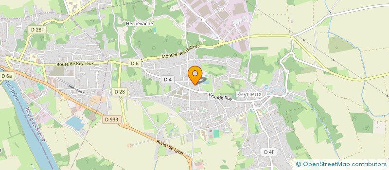 localisation de l'entreprise A.C.C.L à REYRIEUX