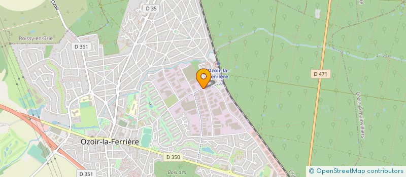 localisation de l'entreprise A.C.D.  OZOIR-LA-FERRIERE