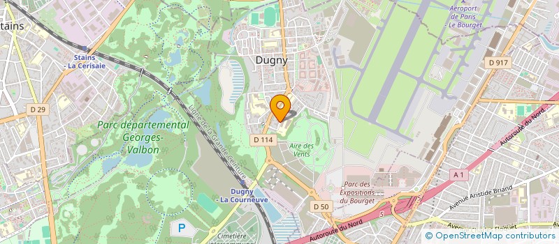 localisation de l'entreprise A.C.D. AFRIQUE CENTRALE DEVELOPPEMENT  DUGNY