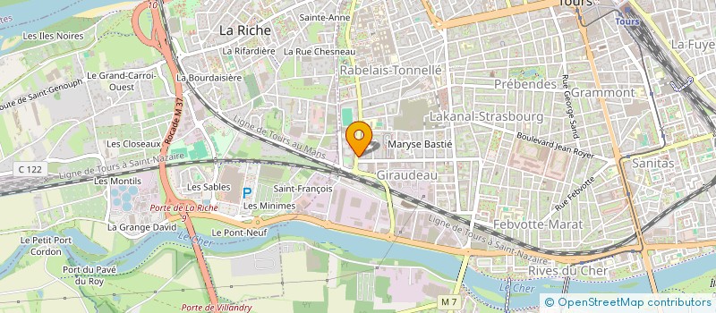localisation de l'entreprise A.C.D.C à TOURS