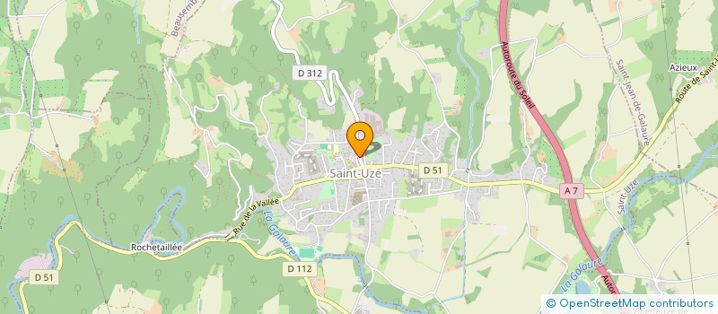 localisation de l'entreprise A.C.D.C.  PONSAS