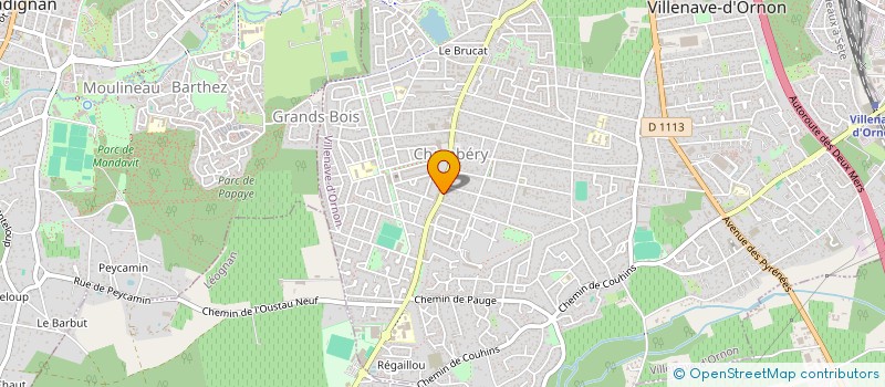 localisation de l'entreprise A C D C - AUGEREAU CHIRURGIEN-DENTISTE CHAMBERY  VILLENAVE-D'ORNON