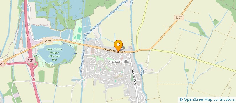 localisation de l'entreprise A.C.D. IMMOBILIER  ARC-SUR-TILLE