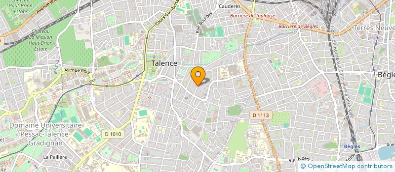 localisation de l'entreprise A.C.D.S.  TALENCE