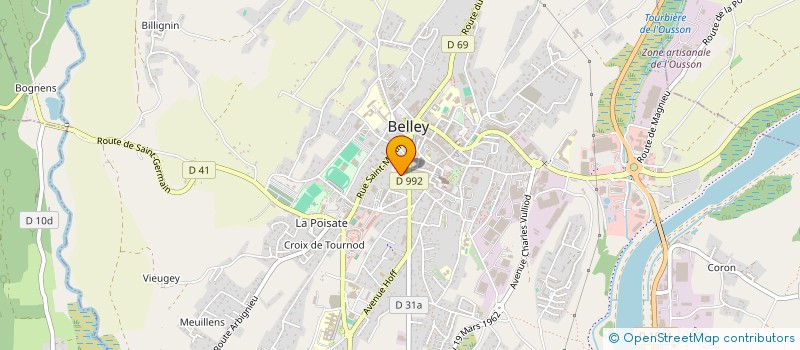 localisation de l'entreprise A.C.D.S.  BELLEY