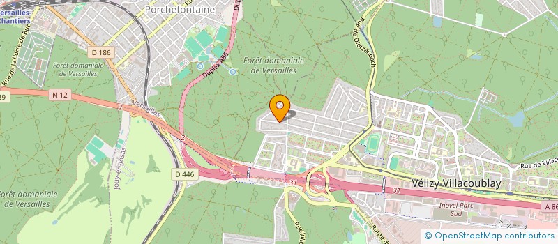 localisation de l'entreprise A.C.E  VELIZY-VILLACOUBLAY