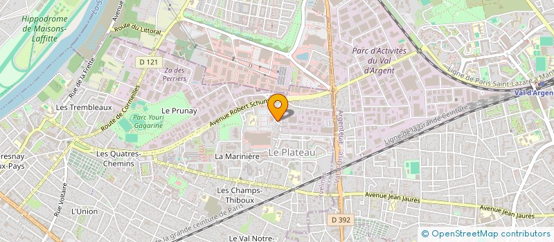 localisation de l'entreprise A.C.E. à SARTROUVILLE