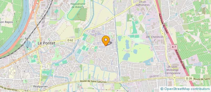 localisation de l'entreprise A.C.E  LE PONTET