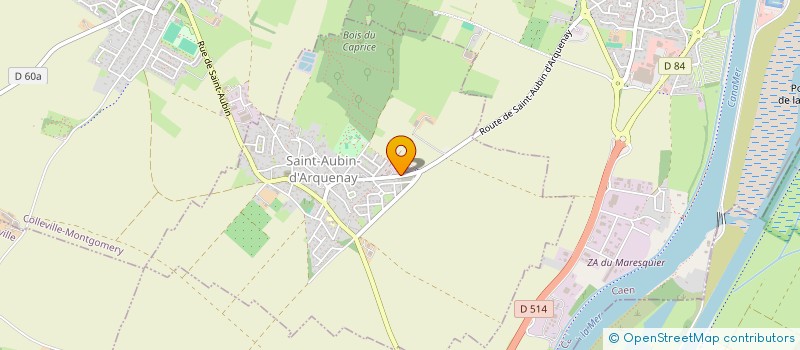 localisation de l'entreprise A.C.E.  SAINT-AUBIN-D'ARQUENAY