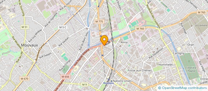 localisation de l'entreprise A.C.E AMIANTE CURAGE ENVIRONNEMENT à ROUBAIX