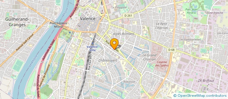localisation de l'entreprise A.C.E.E à VALENCE