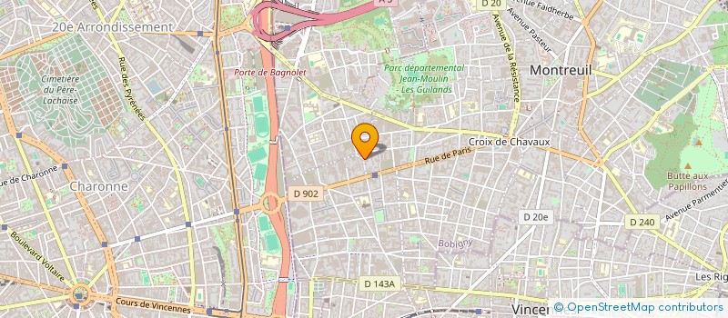localisation de l'entreprise A C E M à MONTREUIL