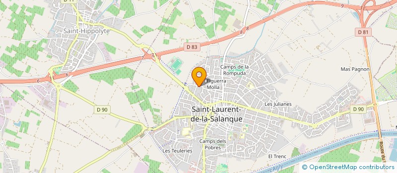 localisation de l'entreprise A.C.E.P  SAINT-LAURENT-DE-LA-SALANQUE