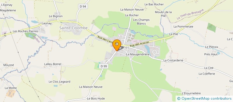 localisation de l'entreprise A.C.E.P. ASSOCIATION COESMOISE DES ECOLES PUBLIQUES  COESMES