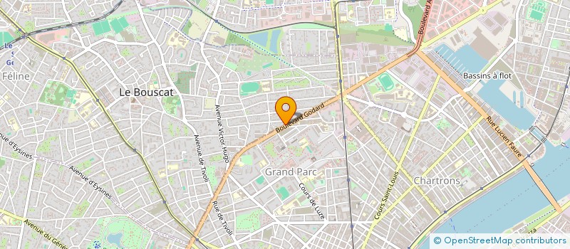 localisation de l'entreprise A.C.E.R. IMMOBILIER  LE BOUSCAT