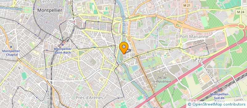 localisation de l'entreprise A.C.E.S à MONTPELLIER