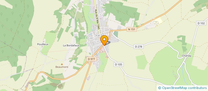 localisation de l'entreprise A.C.E.S. TAXI  VARZY