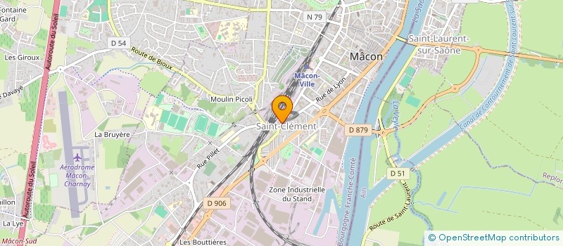 localisation de l'entreprise A.C. ELEC à MACON