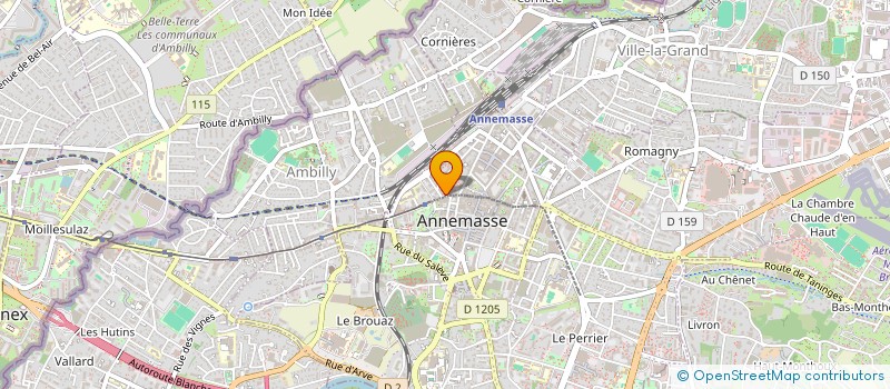 localisation de l'entreprise A&C ENTREPRISE GENERAL  ANNEMASSE