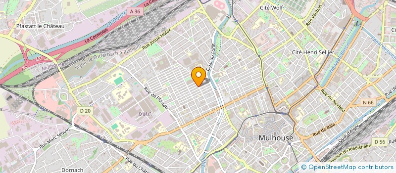 localisation de l'entreprise A.C.F. 03  MULHOUSE