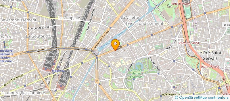 localisation de l'entreprise A.C.F  PARIS