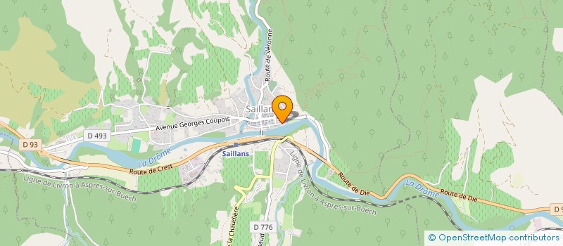 localisation de l'entreprise A.C.F  SAILLANS