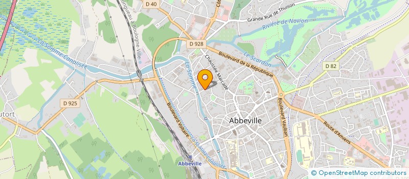 localisation de l'entreprise A.C.F.A.B à ABBEVILLE