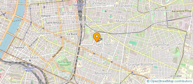 localisation de l'entreprise A.C.F-A.J.B  LYON